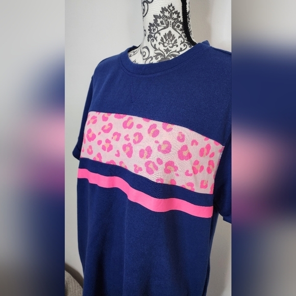 Cabana by Crown & Ivy Short Sleeve Sweatshirt Dress size Large - Picture 3 of 7